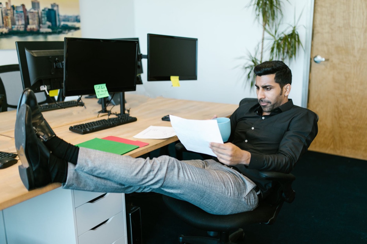 zitende werktijd oefening