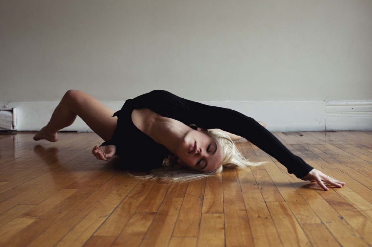 Yoga Matte im Zimmer