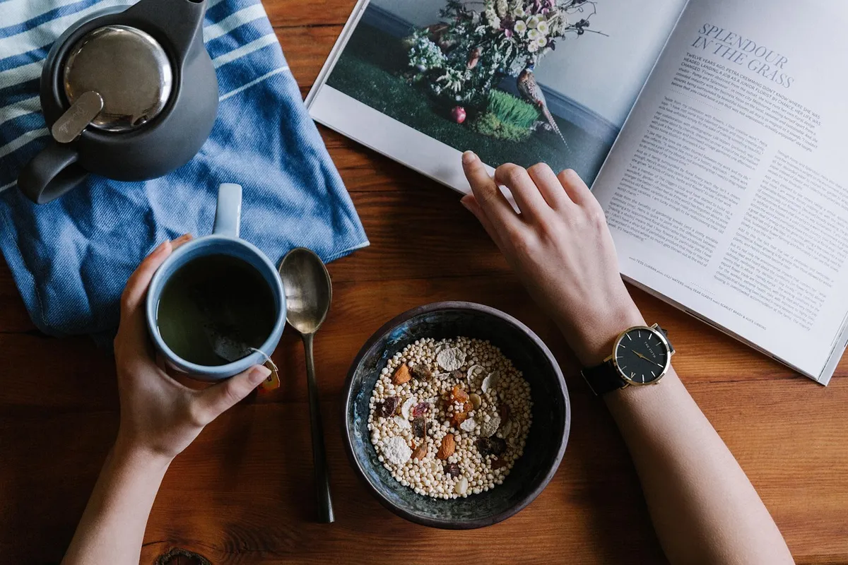 breakfast, healthy, food, diet, fruit, bowl, organic, cereal, grain, muesli, dessert, eating, meal, fresh, morning, delicious, vegan, snack, nutrition, granola,