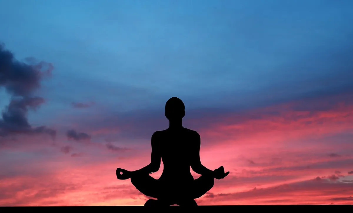 sunset, yoga, zen, meditation, woman, silhouette, pose, relaxation, the year, calmed down, nature, body, relax